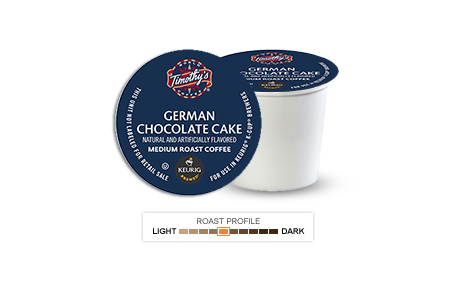 Timothys German Chocolate Cake Coffee K-Cups coffee delivery