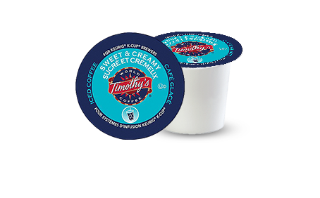 Timothys Sweet and Creamy K-Cup refill Coffee Delivery